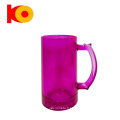 en gros de 16 oz tasse en verre transparent de couleur pas cher